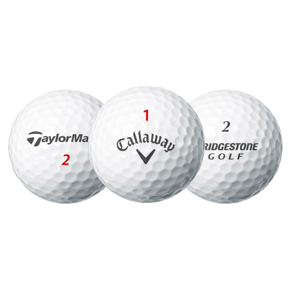 Bridgestone, Callaway och Taylormade golfbollar