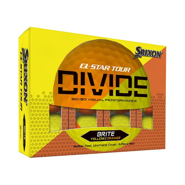 Golfbollar Srixon Divide gul/orange